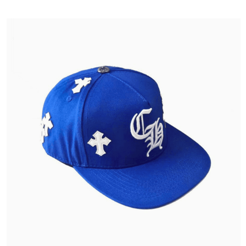 Boné Chrome Hearts Cross Patch Azul - HYPER LIST