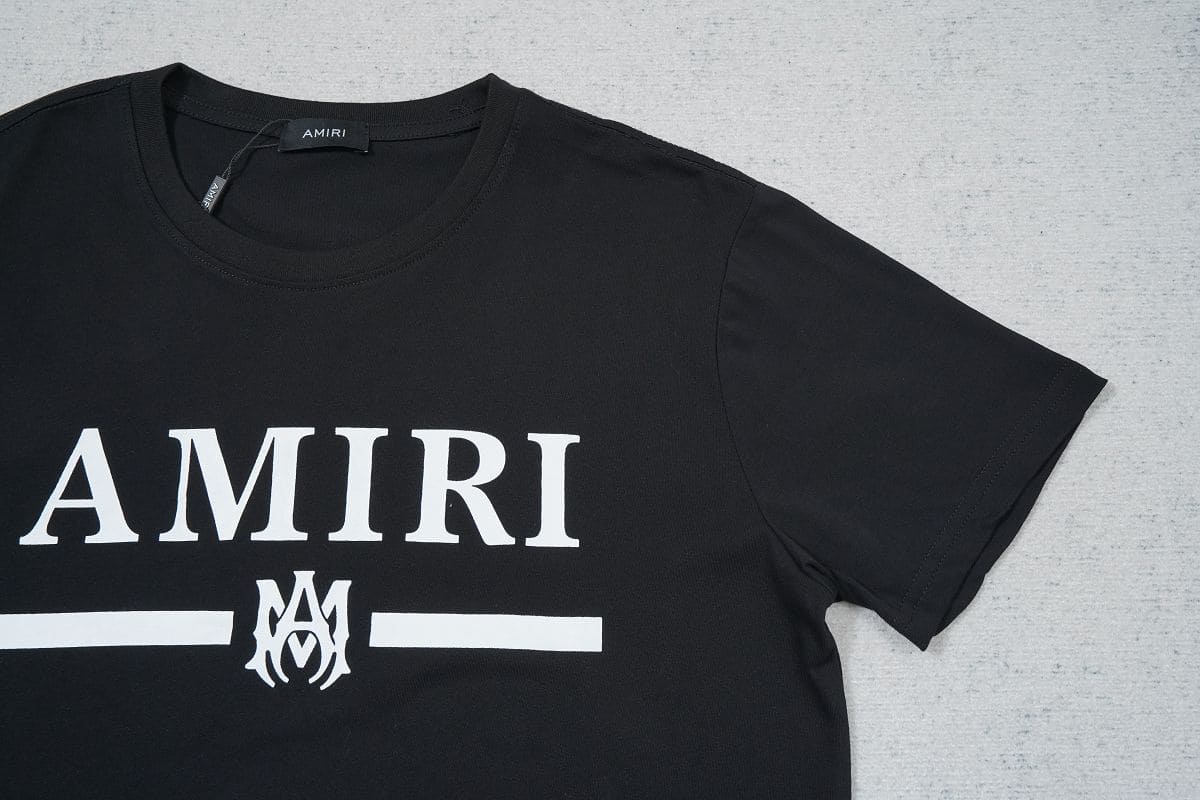 Camiseta Amiri Bar Logo Black - HYPER LIST