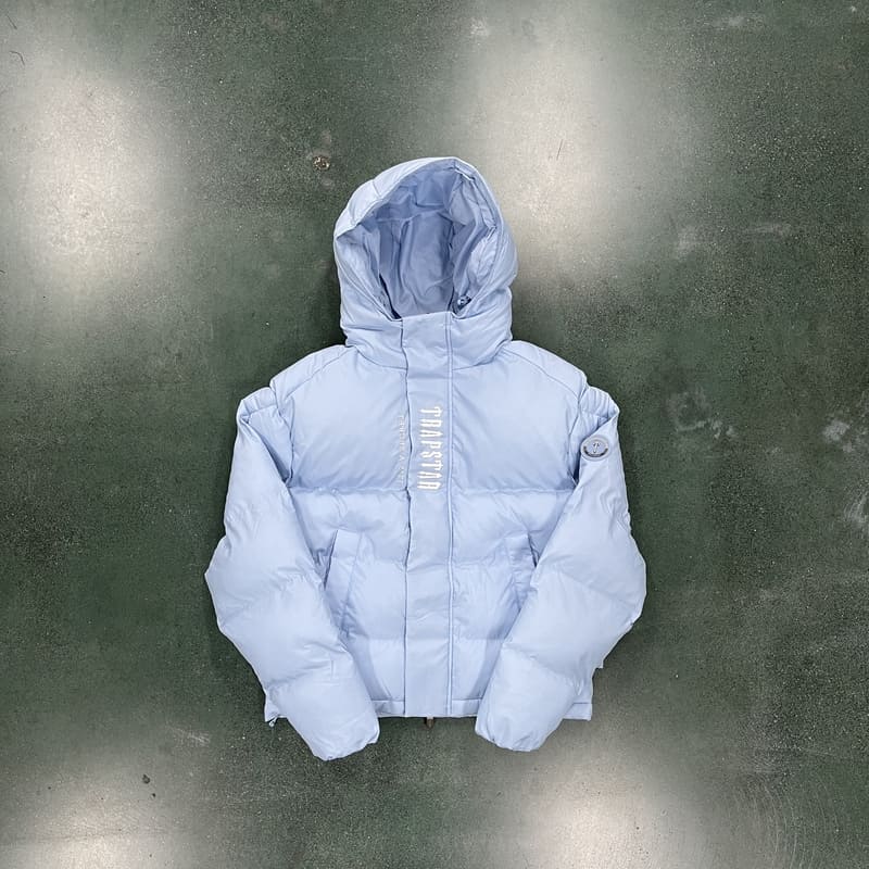 Jaqueta Puffer Trapstar Decoded 2.0 Ice Blue - HYPER LIST