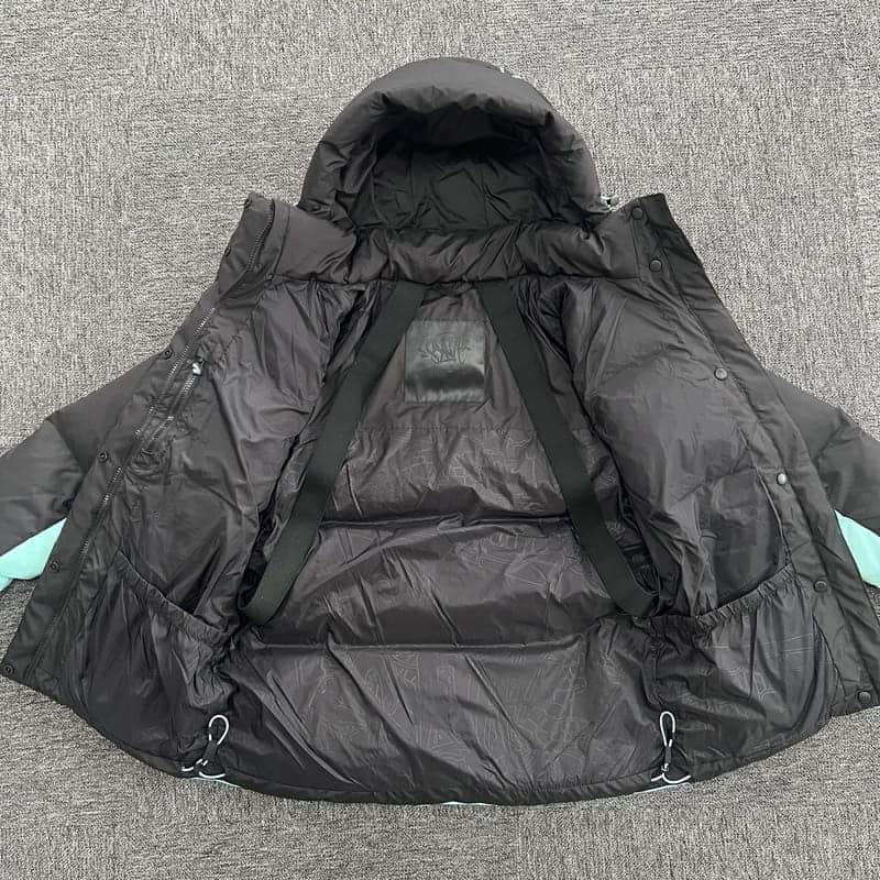 Jaqueta Puffer Synaworld Preto/Azul - HYPER LIST