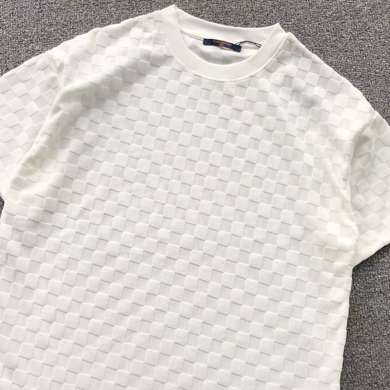 Louis Vuitton White Embroided Short Set