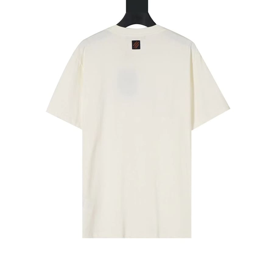 Camiseta Louis Vuitton White Embroidered Lovers - HYPER LIST