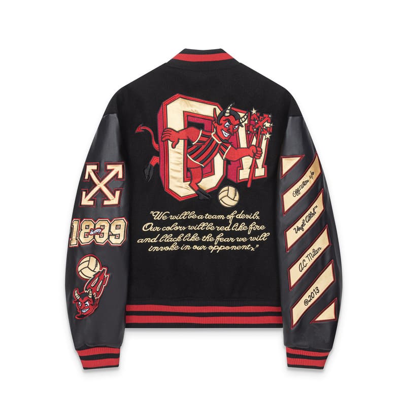Jaqueta Off-White x AC Milan Black Red - HYPER LIST