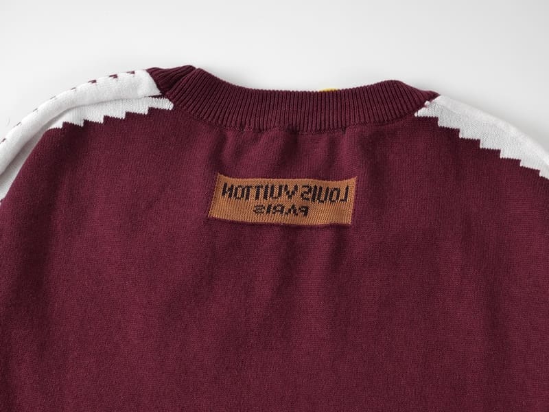 Camiseta Louis Vuitton Short-Sleeved Cotton Intarsia Crewneck - HYPER LIST