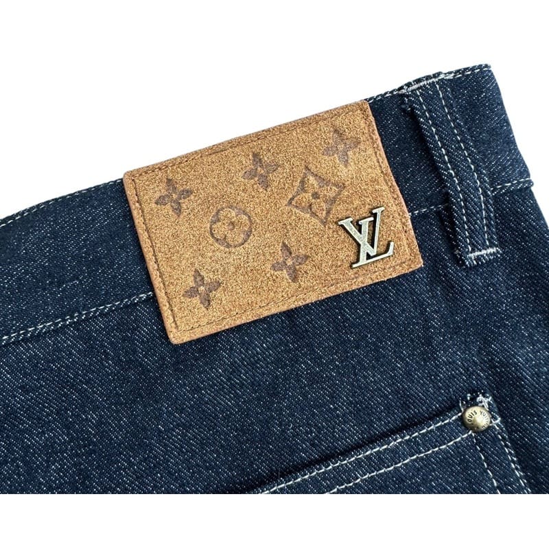 Calça Louis Vuitton Monogram Flower Denim - HYPER LIST