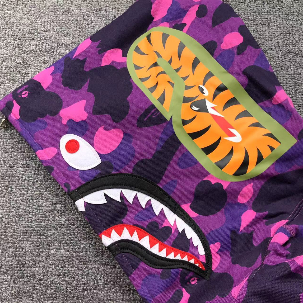 Hoodie BAPE Shark Purple