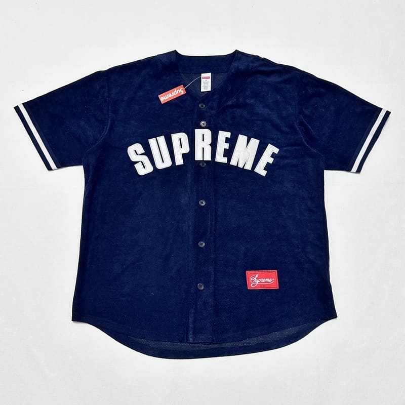 Camiseta Supreme Ultrasuede Mesh Baseball Azul - HYPER LIST