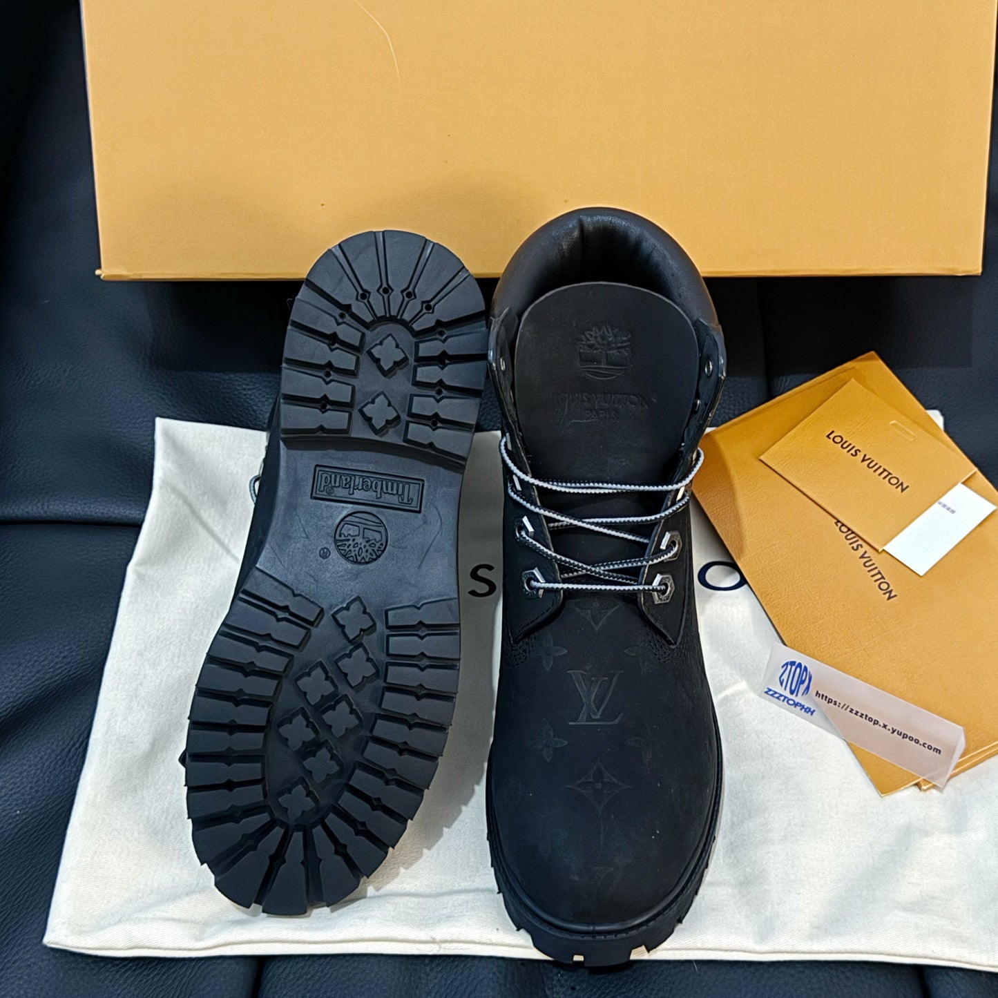 Louis Vuitton X Timberlands Black - HYPER LIST