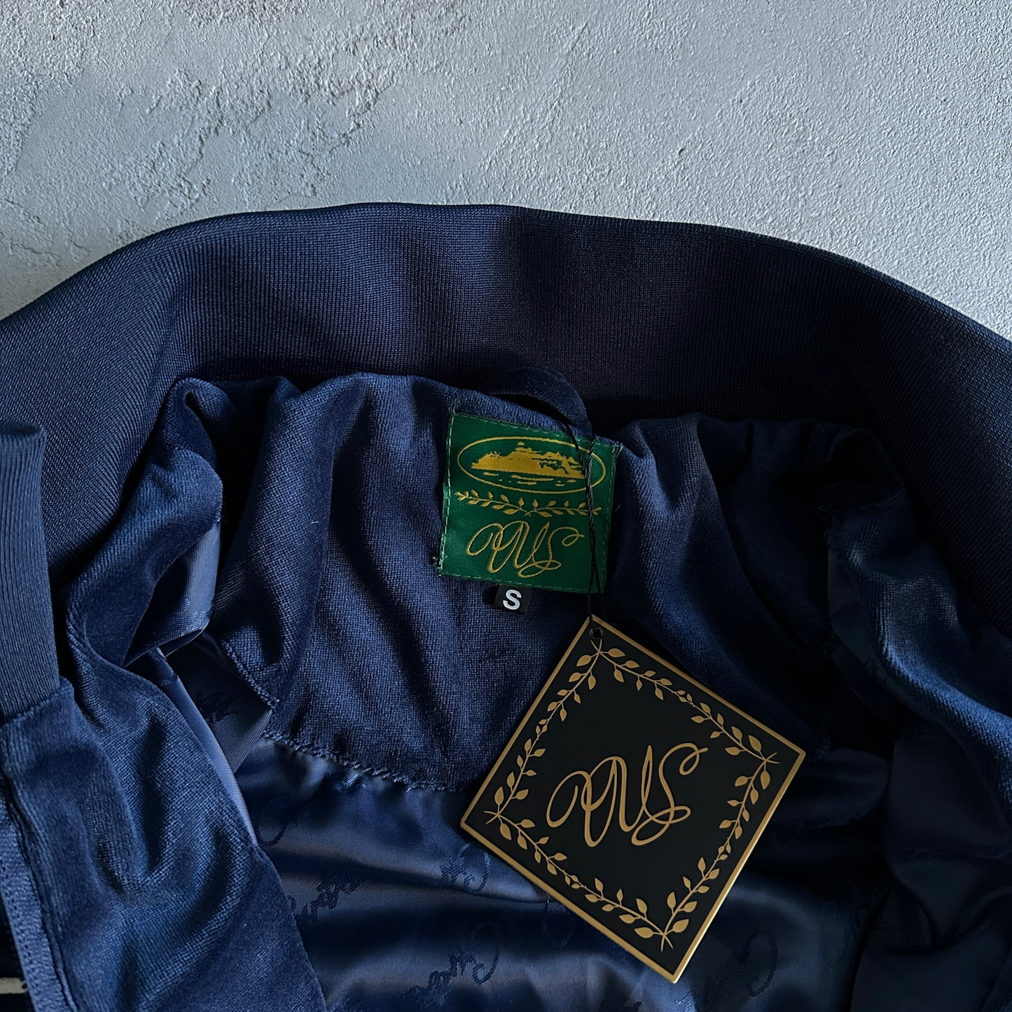 Survêtement Corteiz Velour Bleu