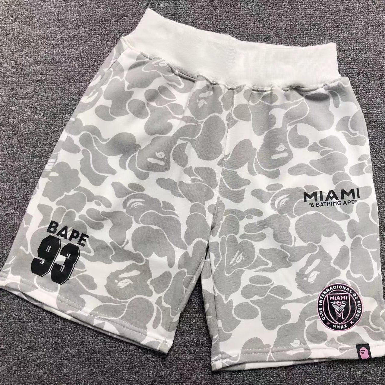 Bape Gray Jersey Short Set - HYPER LIST