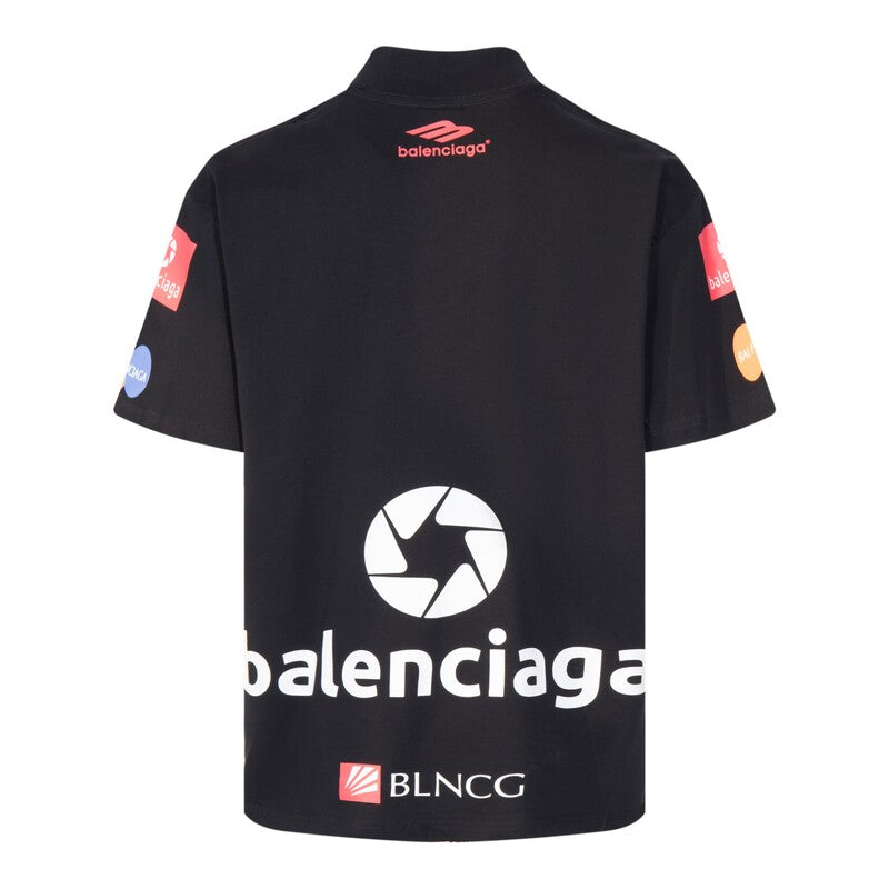 T-shirt oversize Balenciaga Top League noir