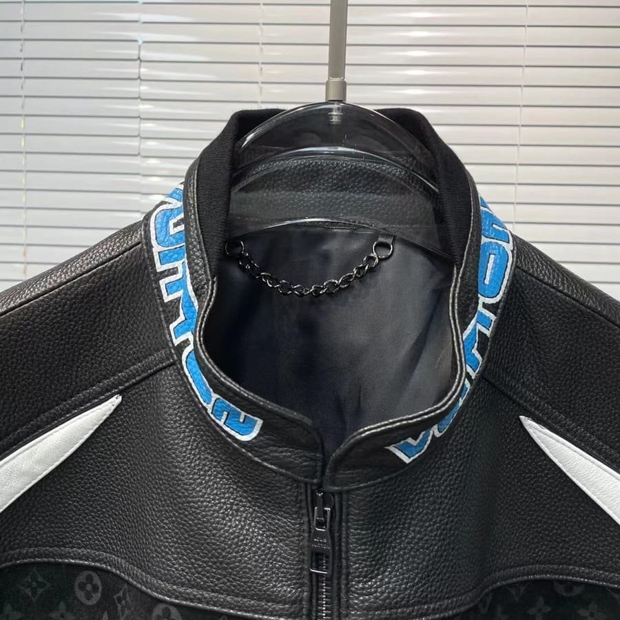 Jaqueta Couro Louis Vuitton Leather Mix Biker - HYPER LIST