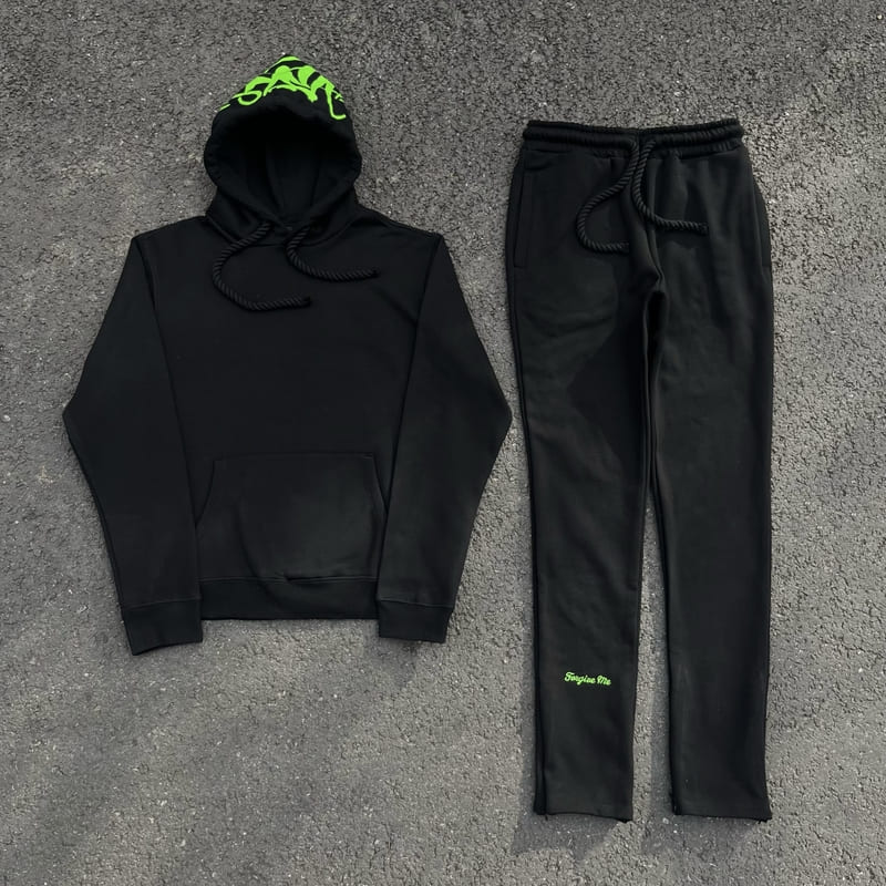 Conjunto Synaworld Logo Black Green - HYPER LIST
