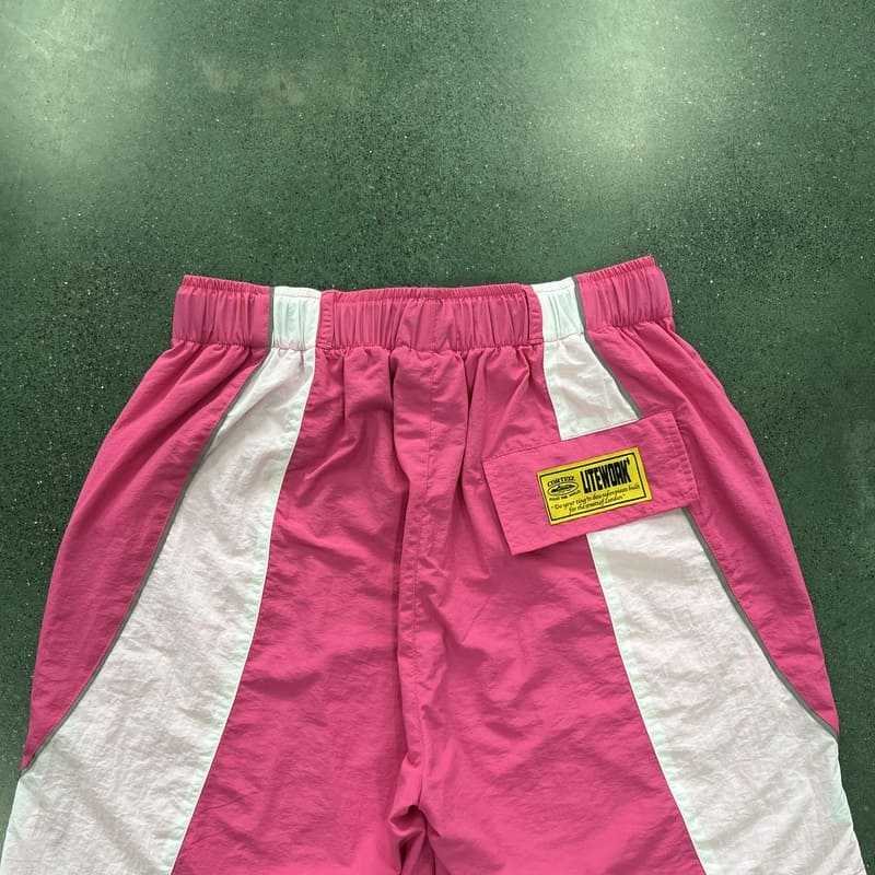 Shorts Corteiz Rosa Branco - HYPER LIST