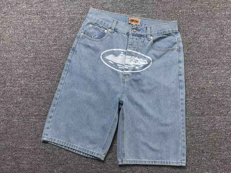 Shorts Corteiz Alcatraz Denim Washed - HYPER LIST