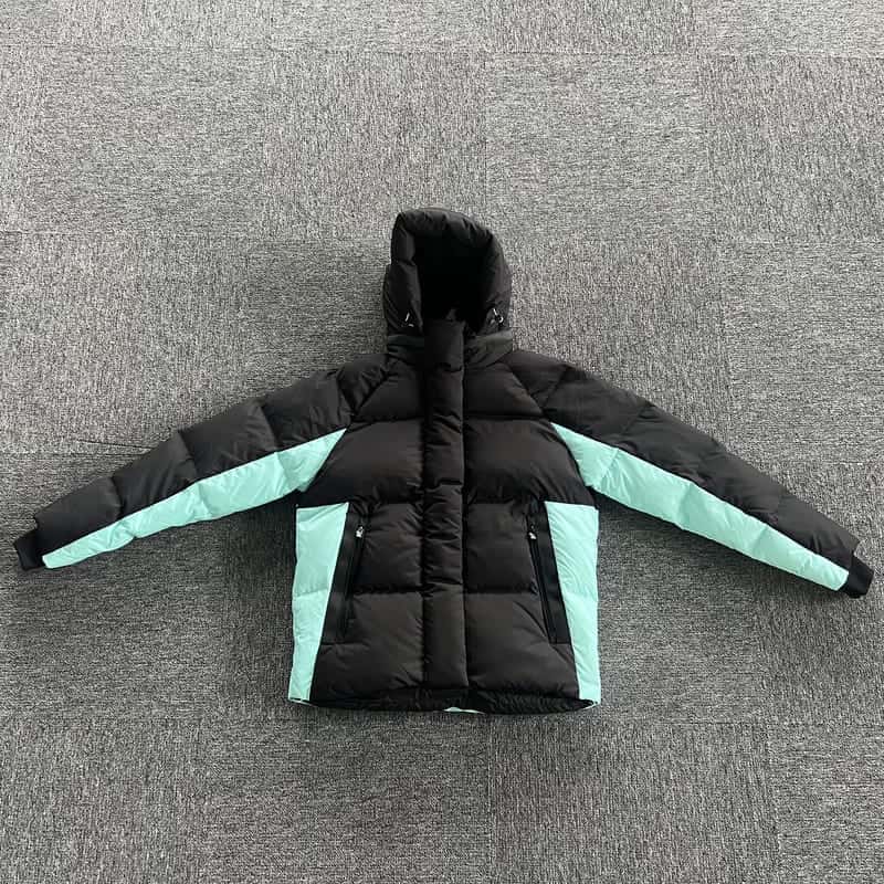 Jaqueta Puffer Synaworld Preto/Azul - HYPER LIST
