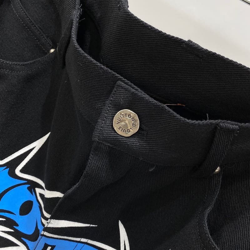 Calça Louis Vuitton Printed Denim - HYPER LIST