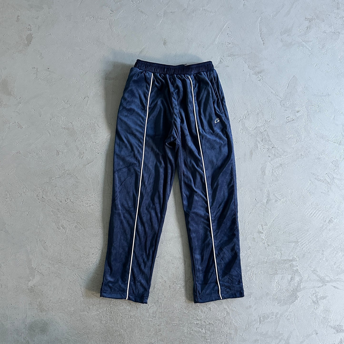 Survêtement Corteiz Velour Bleu