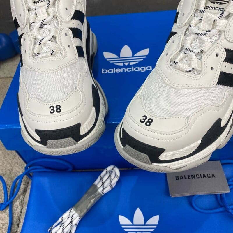 Adidas x Balenciaga Triple S White Black - HYPER LIST