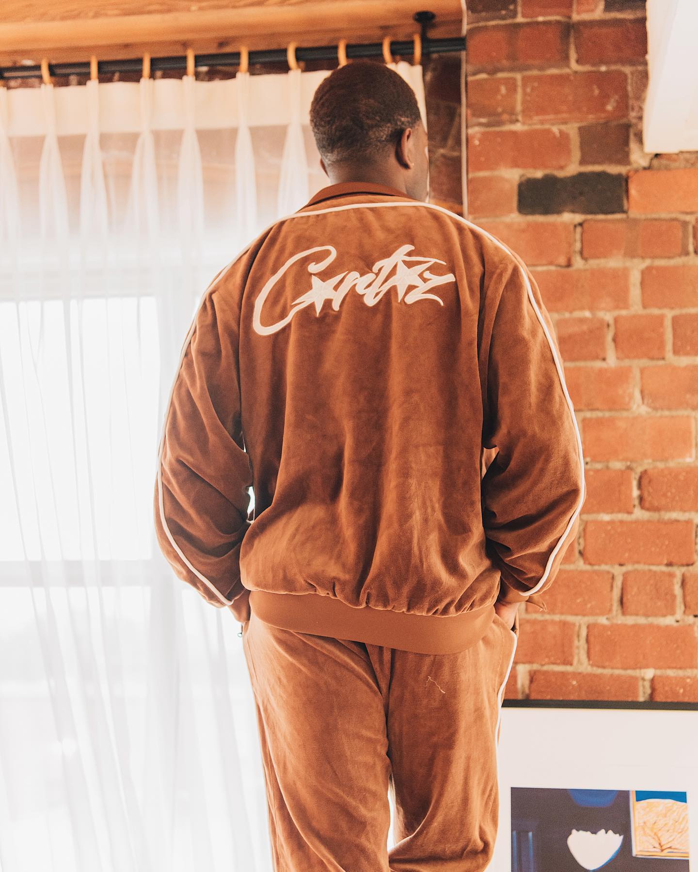 Corteiz Velour Brown Tracksuit
