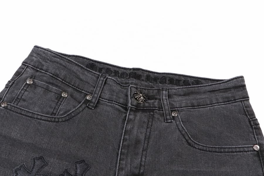 Calça Chrome Hearts Jeans Cross Patches Black - HYPER LIST