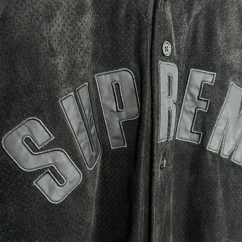 Camiseta Supreme Ultrasuede Mesh Baseball Preto - HYPER LIST