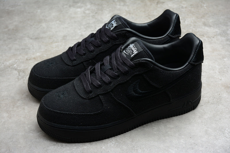 Stussy x Nike Air Force 1 Triple Black - HYPER LIST