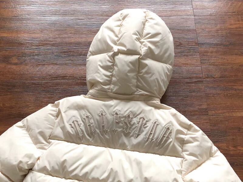 Jaqueta Puffer Trapstar Irongate Hooded Cream - HYPER LIST