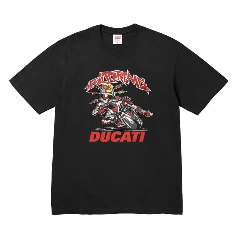 Camiseta Supreme Ducati Bike Preto - HYPER LIST