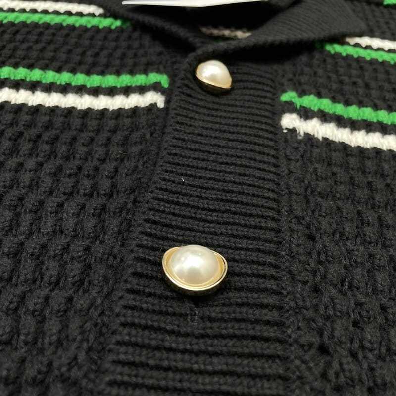 Conjunto Casablanca Crochê Preto e Verde - HYPER LIST