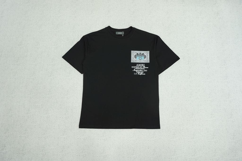 Camiseta Amiri Ma Bandana Black - HYPER LIST