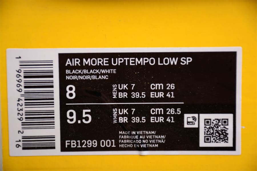Pronta Entrega - Nike Air More Uptempo Low AMBUSH Black - HYPER LIST