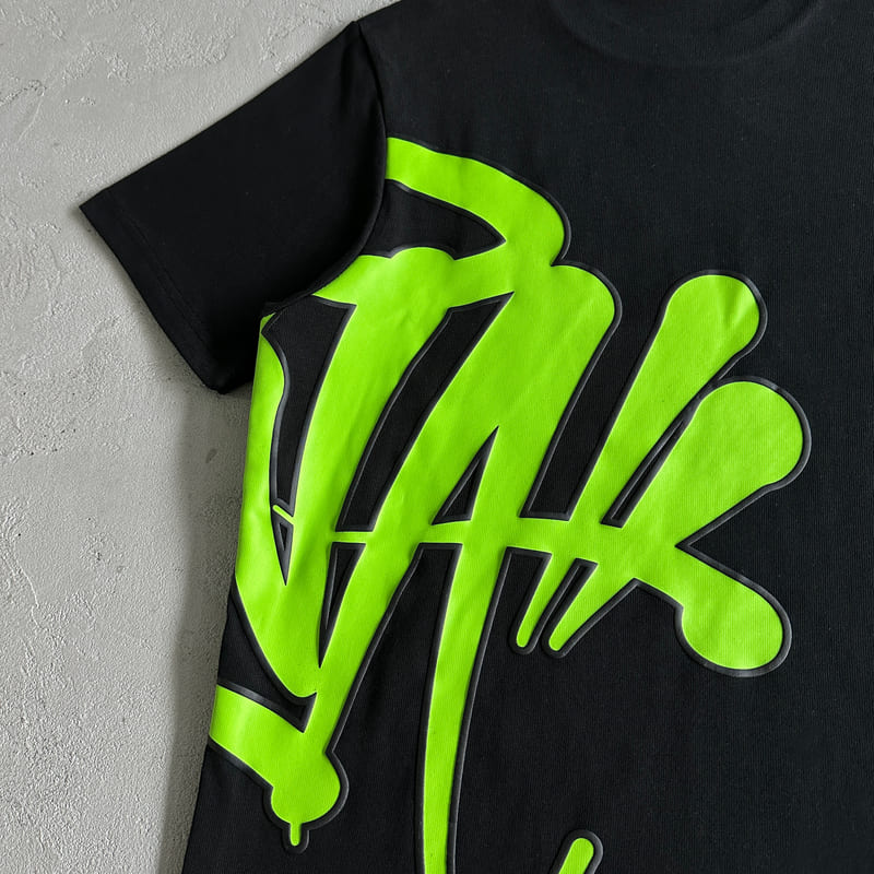 Camiseta Synaworld OG Logo Black/Green - HYPER LIST