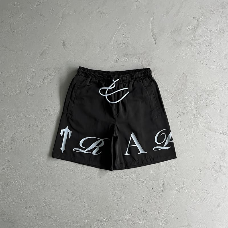 Shorts Trapstar Script Swimming Black/Nigara Mist - HYPER LIST