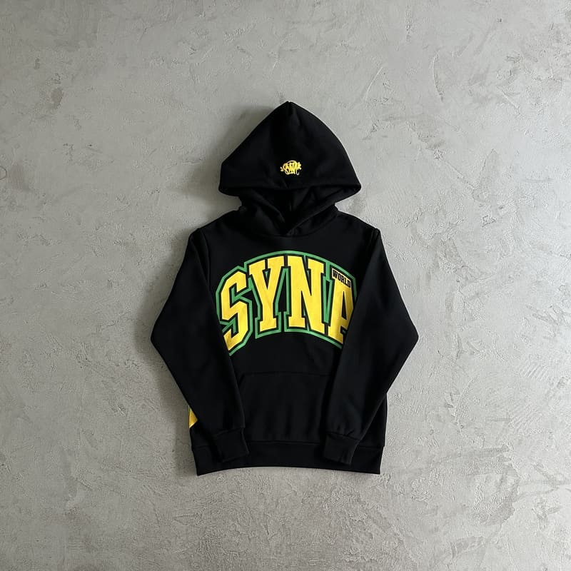 Conjunto Syna World College Logo Preto/Amarelo - HYPER LIST