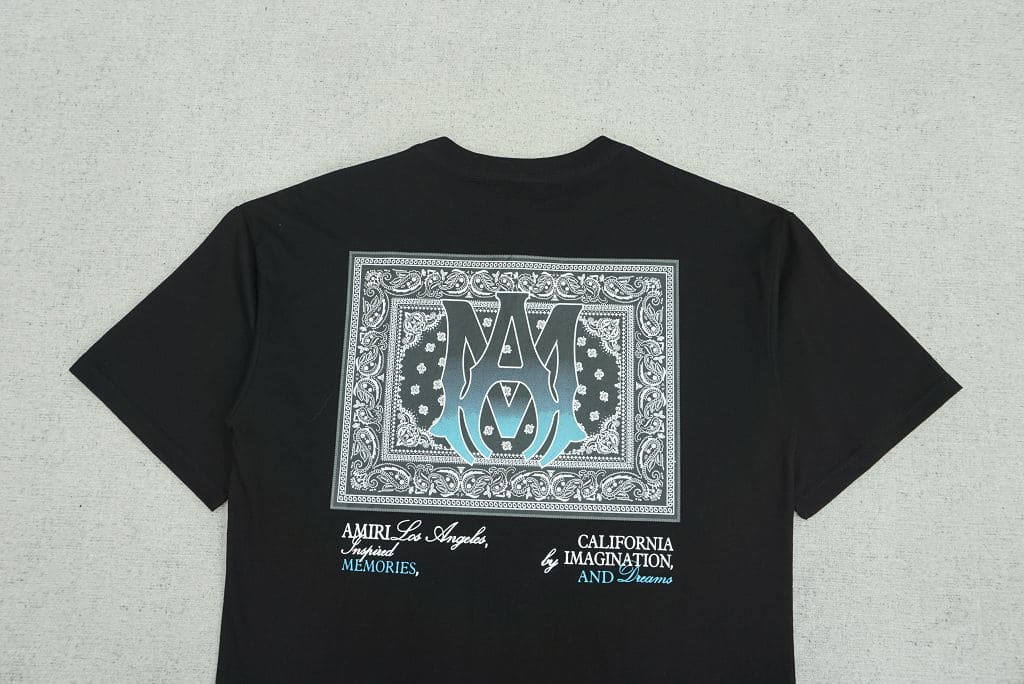 Camiseta Amiri Ma Bandana Black - HYPER LIST