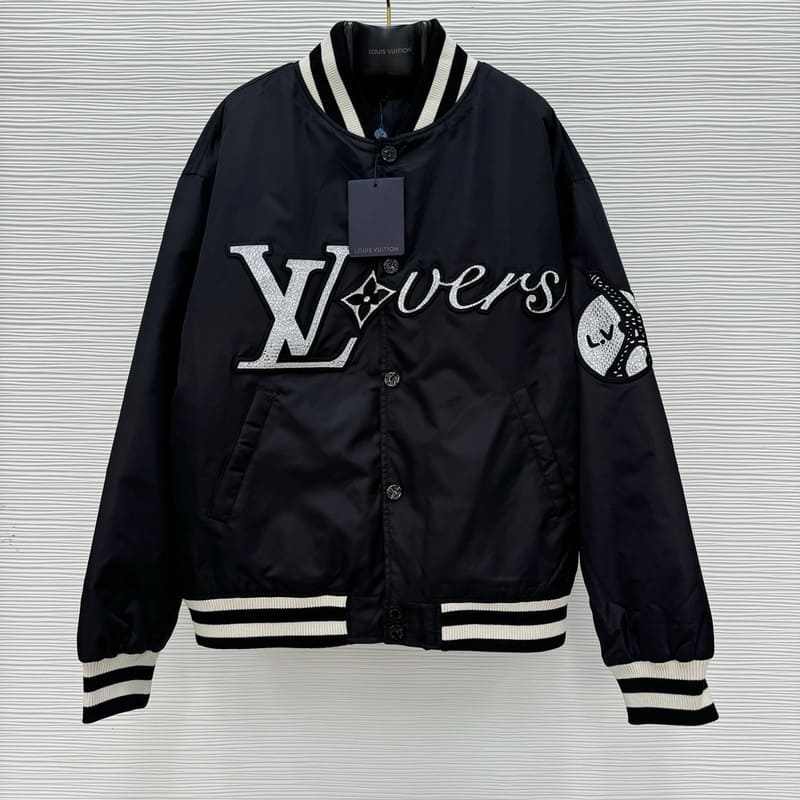 Jaqueta Louis Vuitton 'LV Lovers' Nylon Crystal Baseball - HYPER LIST