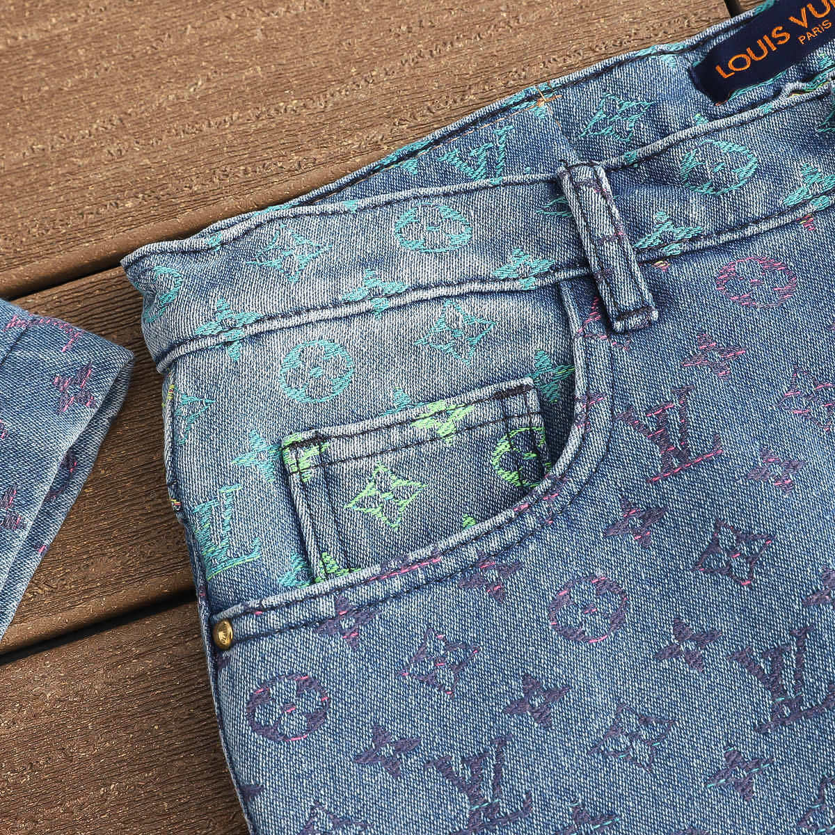Louis Vuitton Jeans Rainbow Short Set - HYPER LIST