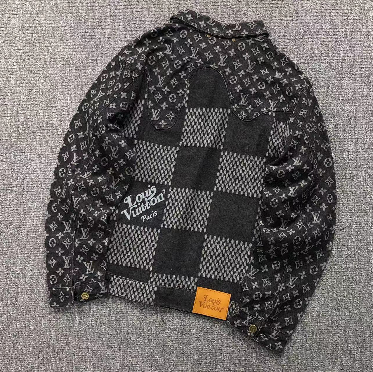 Louis Vuitton Embroided Black Tracksuit
