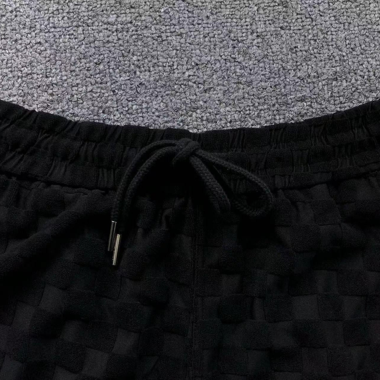 Louis Vuitton Black Embroided Short Set - HYPER LIST