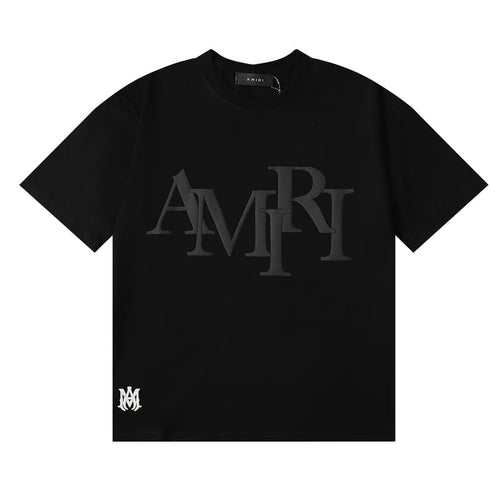 Camiseta Amiri Staggered Logo Preto - HYPER LIST