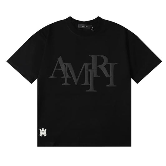 Camiseta Amiri Staggered Logo Preto - HYPER LIST