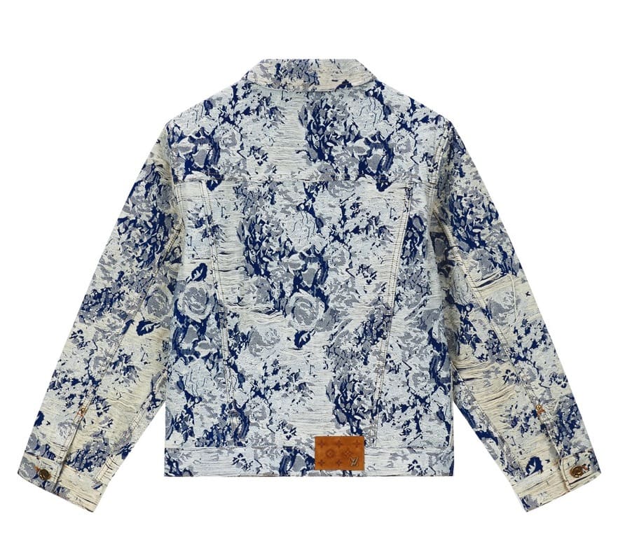 Jaqueta Louis Vuitton Distressed Floral Denim - HYPER LIST