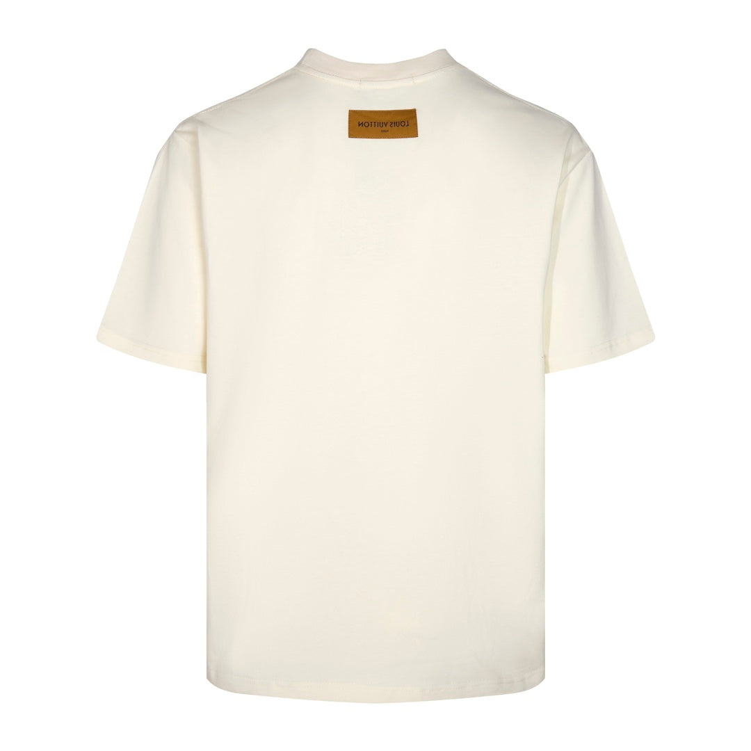 Camiseta Louis Vuitton Cream LV Lovers - HYPER LIST