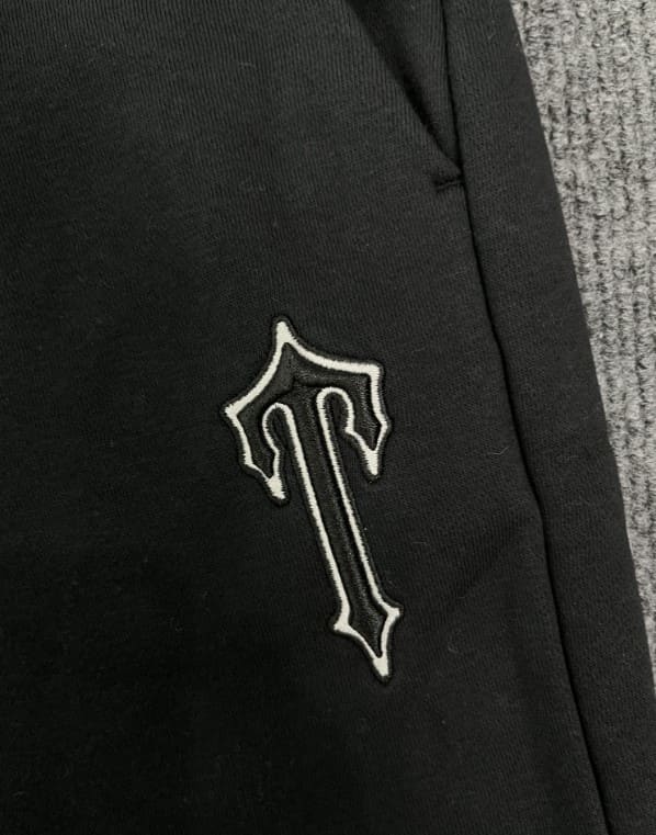 Conjunto Trapstar V Stripe Hoodie Tracksuit Black - HYPER LIST