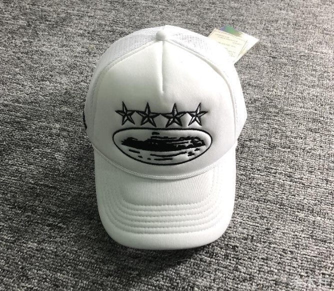 Boné Trucker Corteiz Branco - HYPER LIST