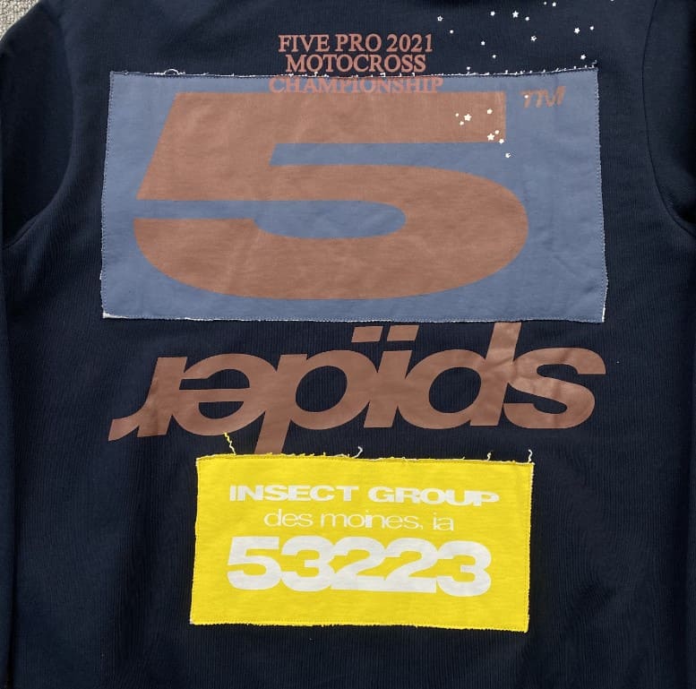 Moletom Sp5der Adult Sweatshirt Navy - HYPER LIST
