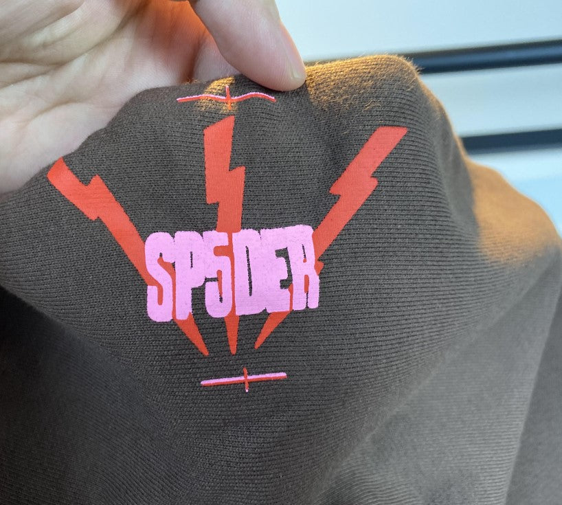 Moletom Sp5der Angel Number Brown - HYPER LIST