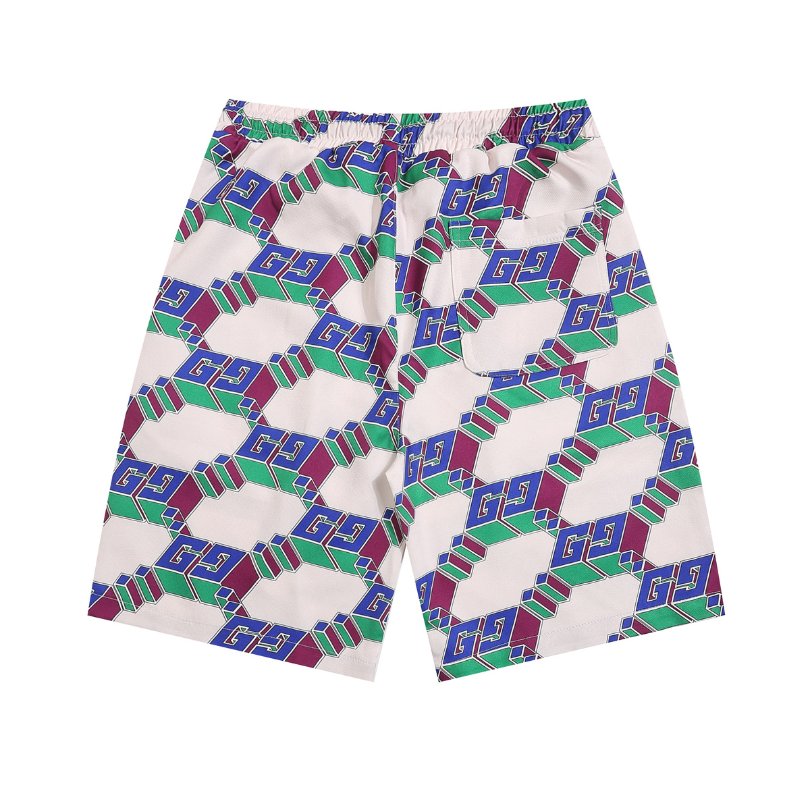Set Gucci Multicolor GG Pattern Shirt and Shorts GC003