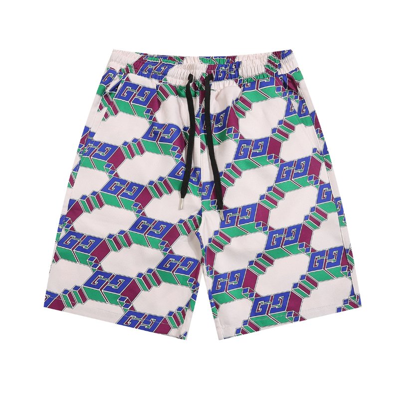 Set Gucci Multicolor GG Pattern Shirt and Shorts GC003
